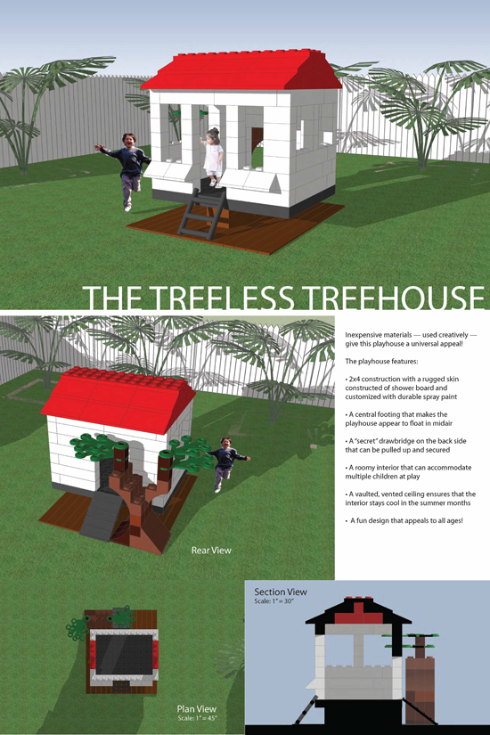 The Treeless treehouse by Katie and Ed Gorleski