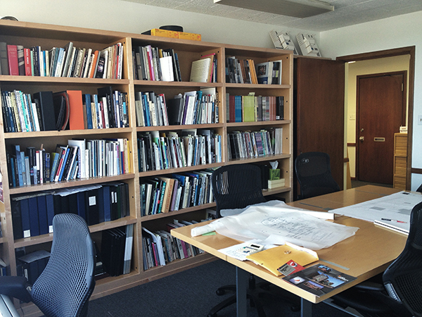 the conference room and library