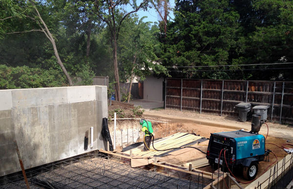 sandblasting wood for Board-formed concrete