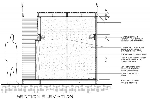 Lantern House Section Elevation