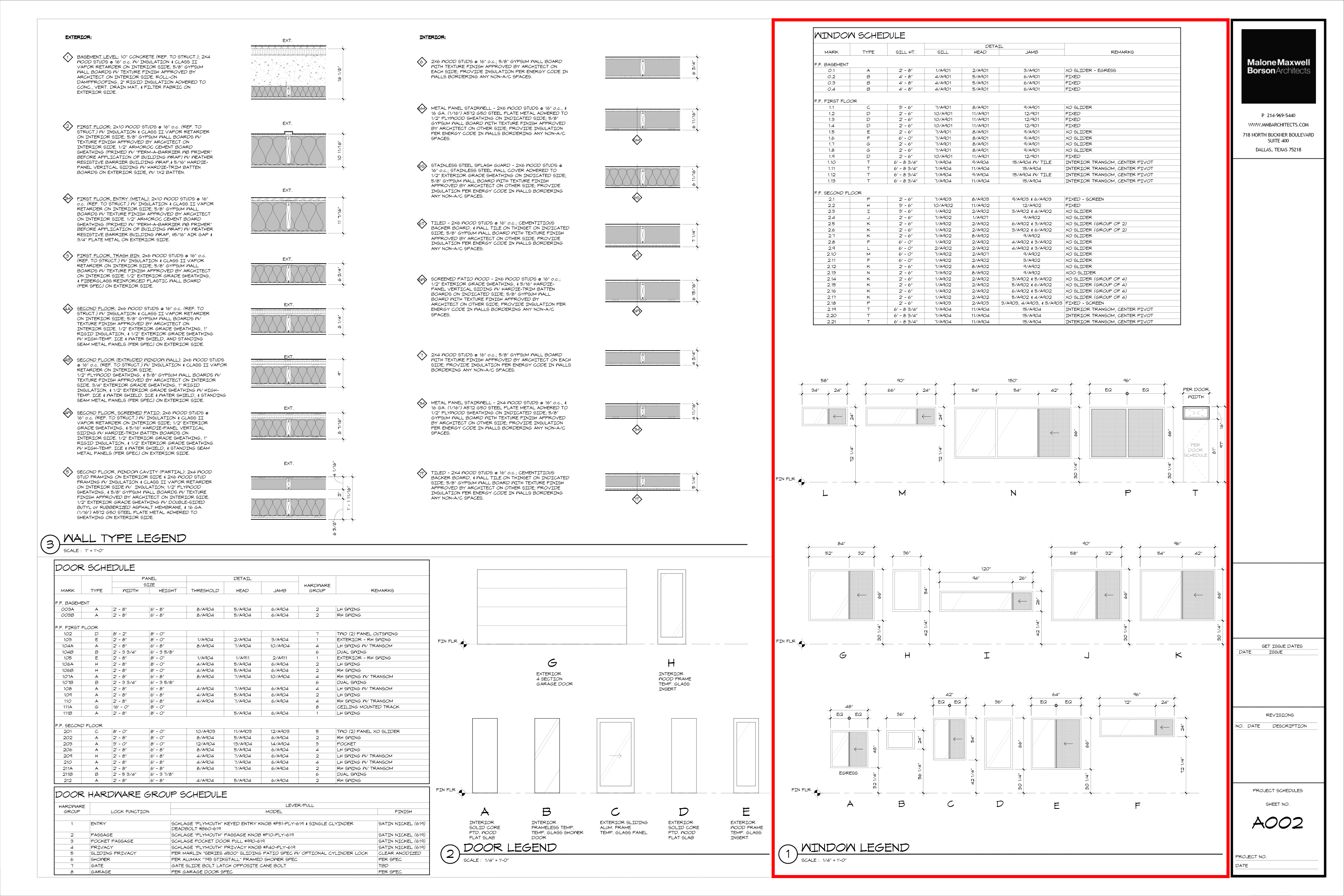 Architectural Graphics 101 - Window Schedules