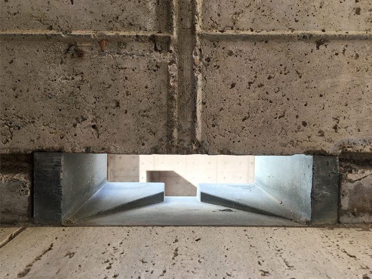 Salk Institute scupper detail