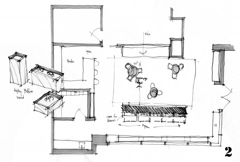 Sketch Study 002 modified concept - sketch by Bob Borson