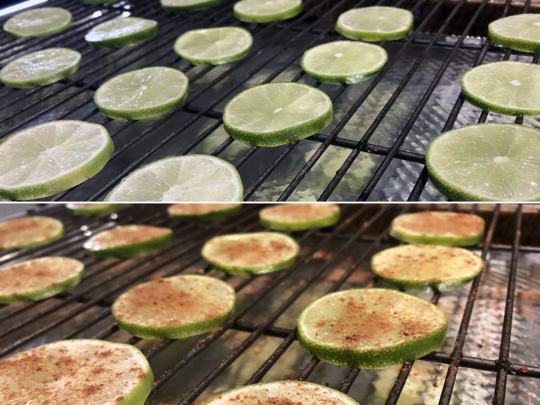 Preparing Lime Garnish Wheels
