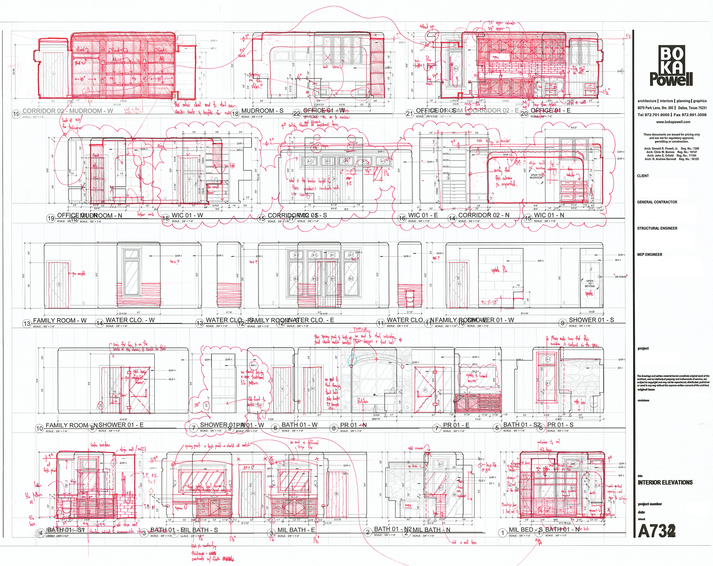 Design Process – Redlines | Life Of An Architect